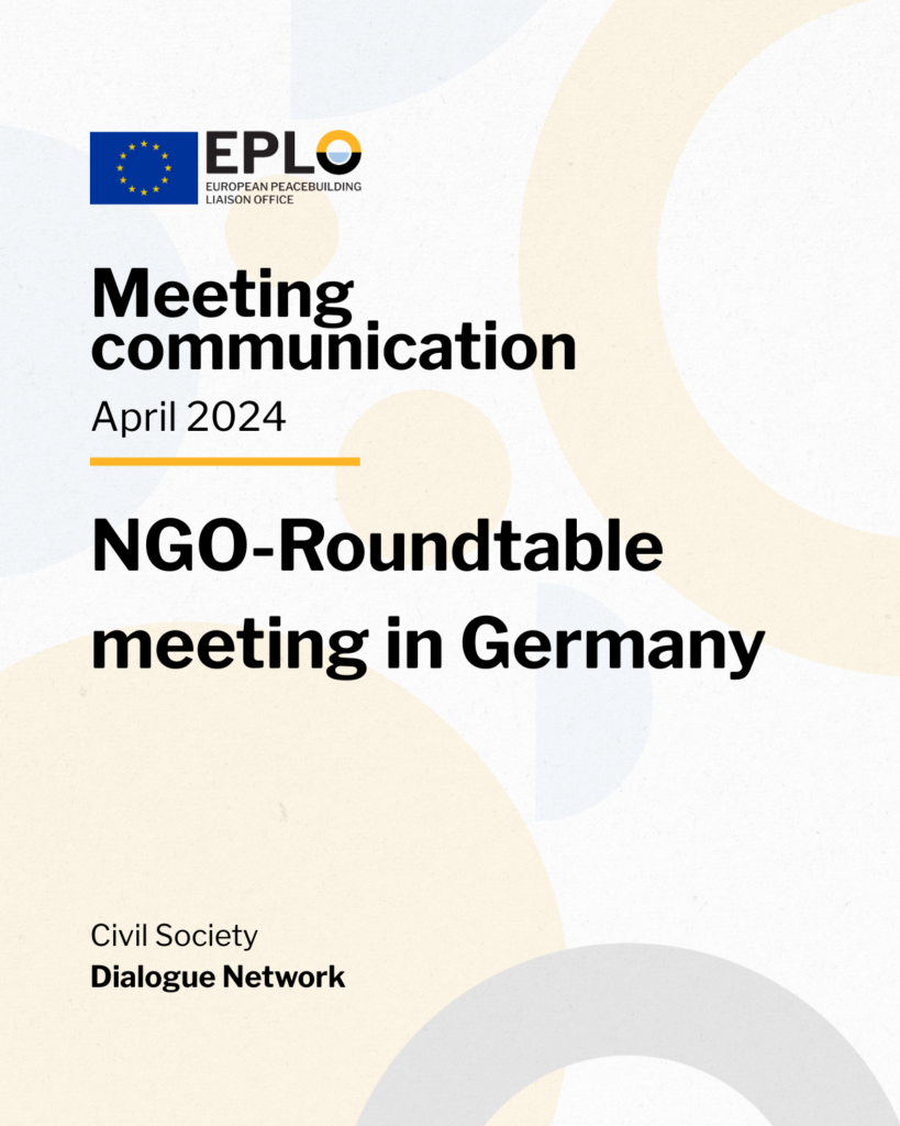 NGO Roundtable Meeting in Germany