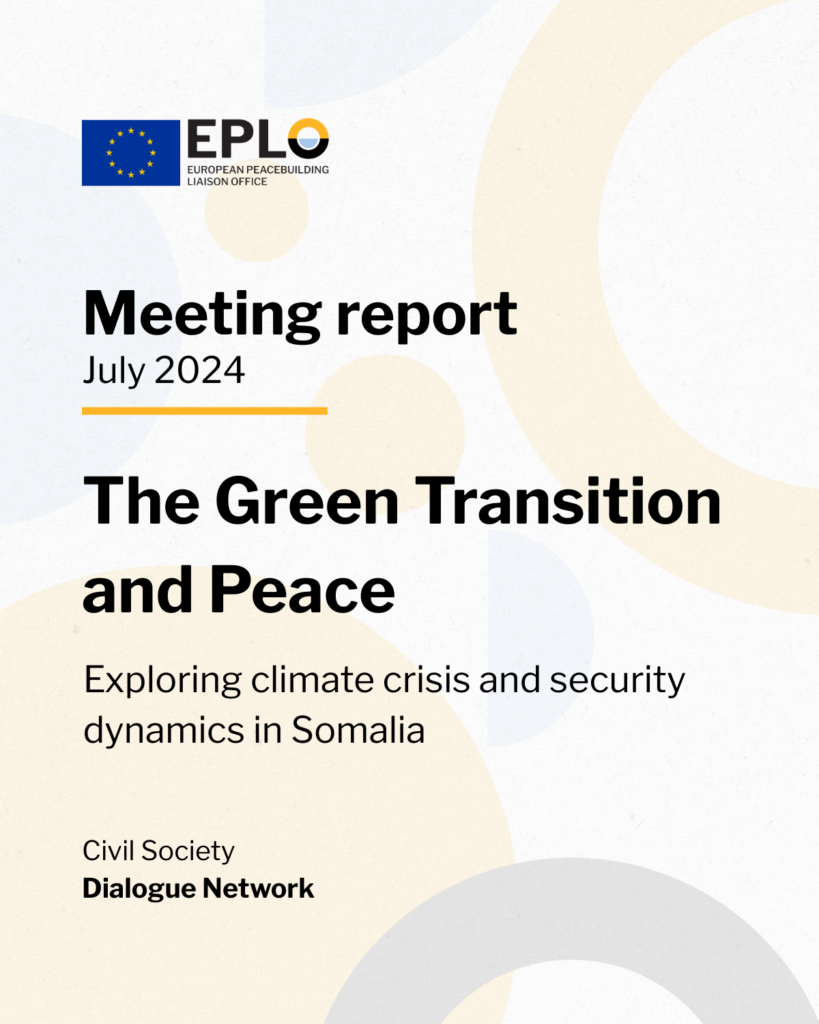The Green Transition and Peace: exploring climate crisis and security dynamics in Somalia