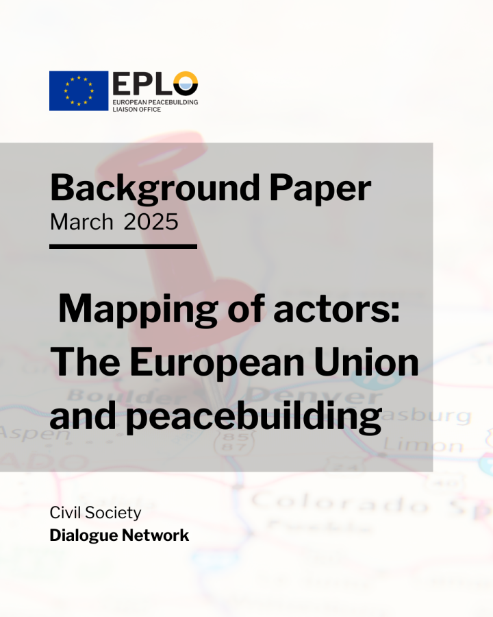 Mapping of actors: The European Union and peacebuilding