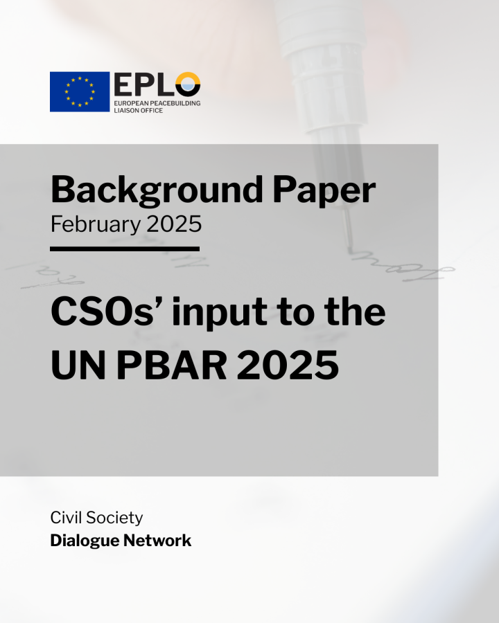 CSOs’ input to the UN PBAR 2025