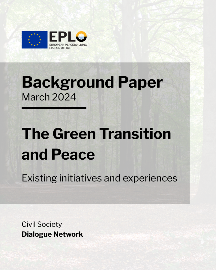 The Green Transition and Peace: Existing Initiatives and Experiences