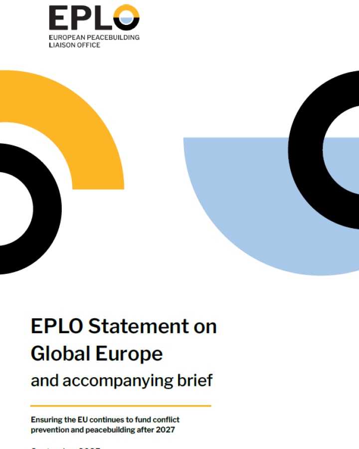 Global Europe: ensuring the EU continues to fund conflict prevention and peacebuilding